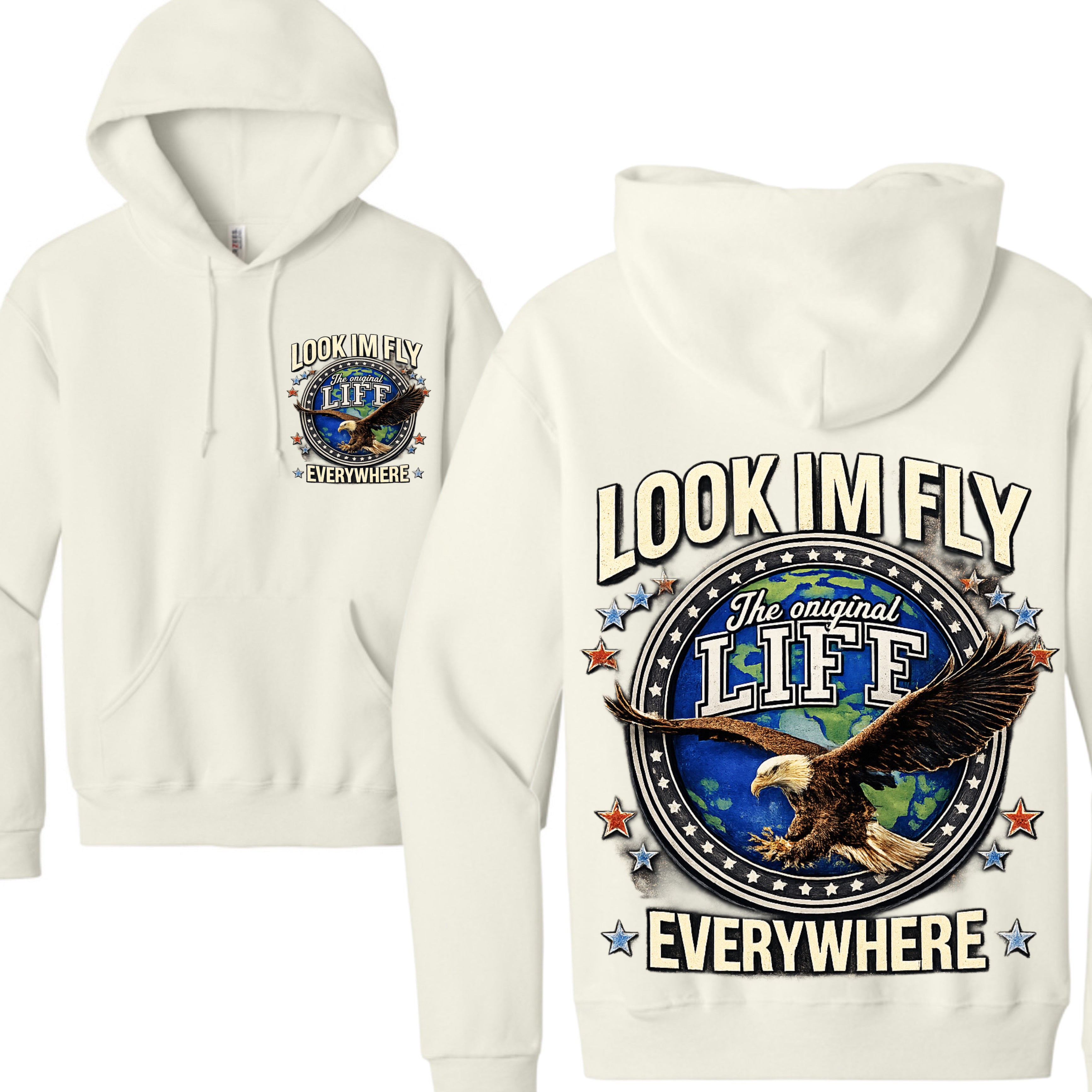 Cream Look Im Fly Everywhere Hoodie